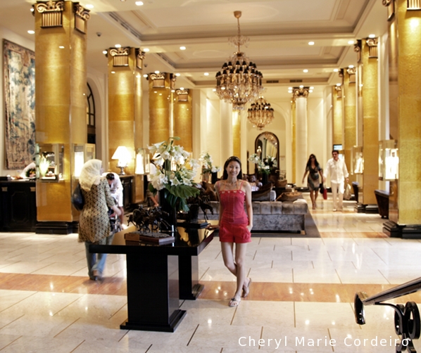 Cheryl Marie Cordeiro, Cannes, France. Hotel Majestic Barrière. Lobby.