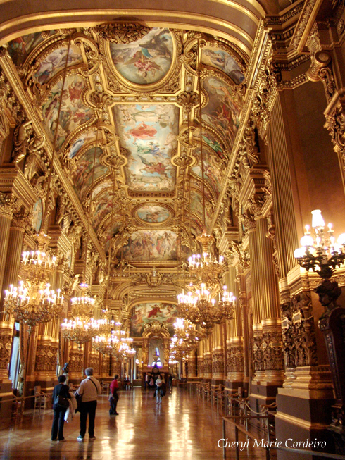 Mirrored Hall in the Opéra Garnier, Paris, France