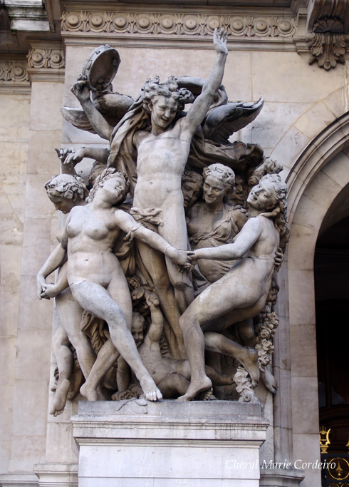 Opera Garnier sculptures, Paris, France
