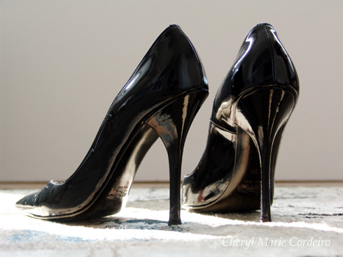 Roberto Cavalli patent leather stiletto heels