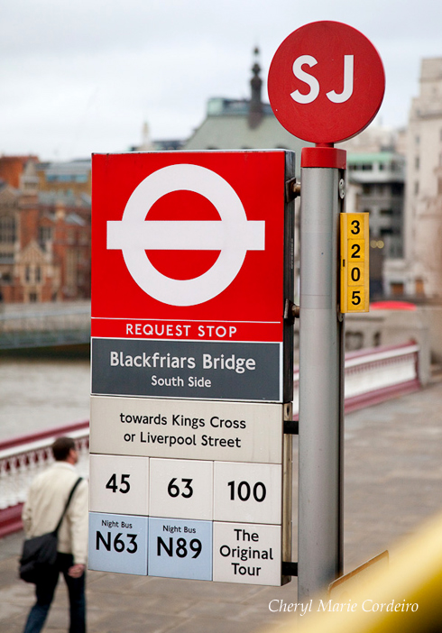 London sign Blackfriars Bridge, Kevin Dominic Cordeiro photography