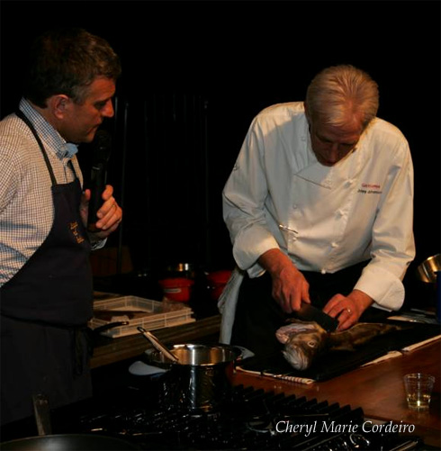 Anders Arnell and Nobel Dinner chef Johnny Johansson