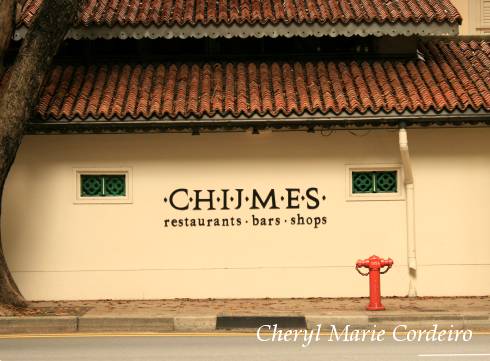 Outside of CHIJMES, Singapore.