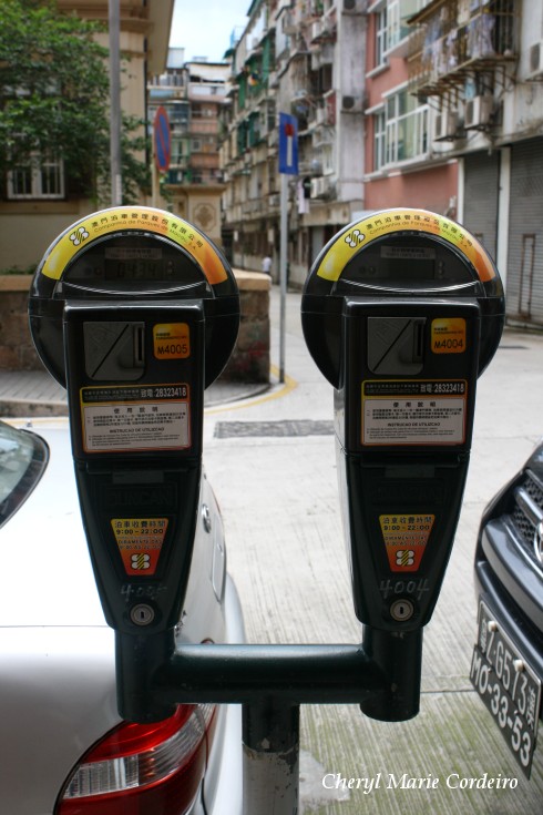 Parking meters, Macau.