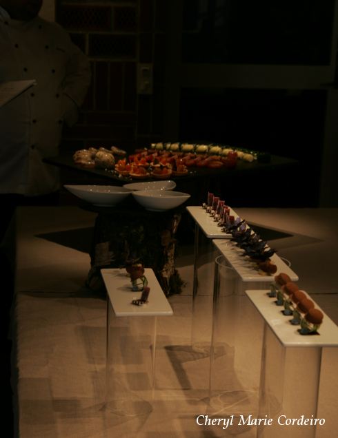 Show table with petit fours