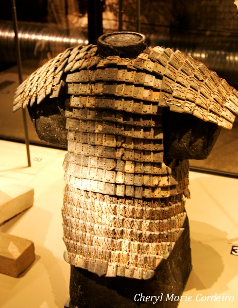 Clay armour, Terracotta Army Exhibition, Stockholm 2011. 