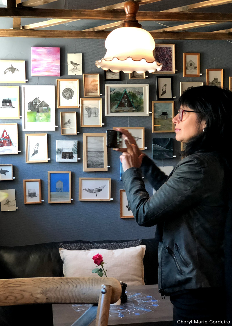 Cheryl Marie Cordeiro and Ivonne Wilken, Art Café, Tromsø, Norway 2019