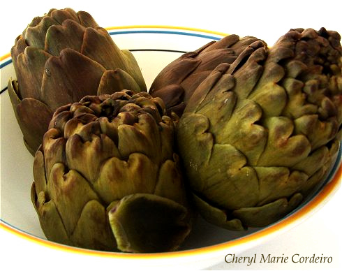 Artichokes, after cooking