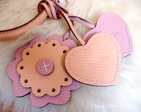 Luella Bartley charms, hearts and flowers, Luella Gisele bag, tote