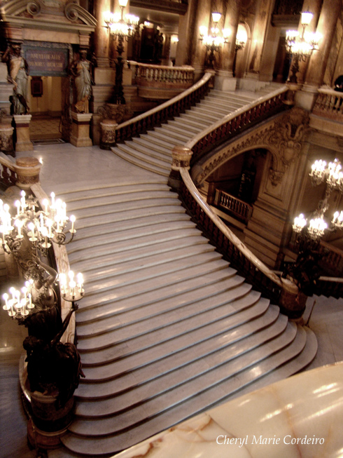Cascading staircase of the Opéra Garnier, Palais Garnier, Paris, France