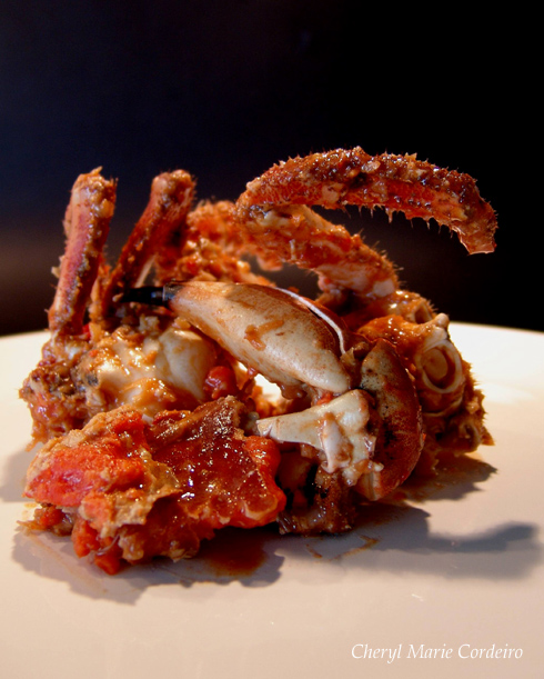 Cancer pagurus, chilli crabs Singapore style