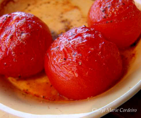 Fried tomatoes, Cheryl Marie Cordeiro