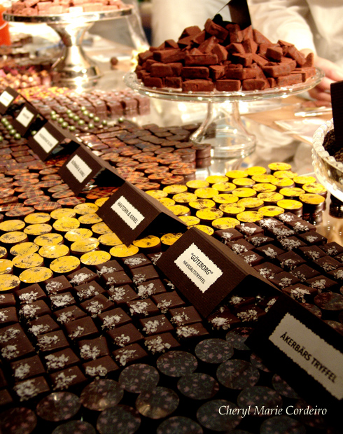 Chocolate truffles in all shapes and sizes, Gothenburg chocoalte and delicatess fair 2009