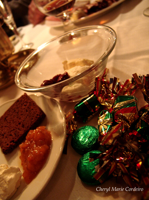 Dessert selection at Sjömagasinet, Gothenburg Sweden, julbord, Christmas table