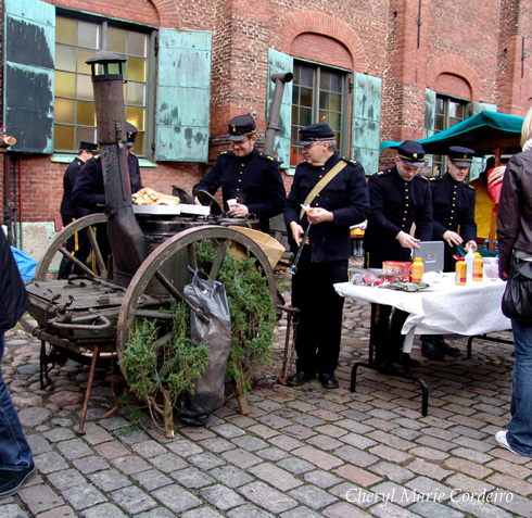 Hotdog stand at Christmas market, Kronhuset 2009 Göteborg