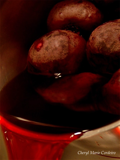 Beetroots after boiling, Swedish pickled beetroots 