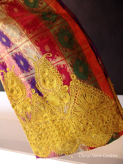Embroidered sleeves, Afghan folkdress for New Year's Now Rooz, Rösska museum Göteborg Sweden