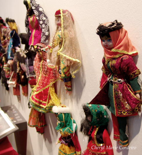 Wall of Persian dolls, Now Rooz exhibition Rösska museum Göteborg Sweden 2010