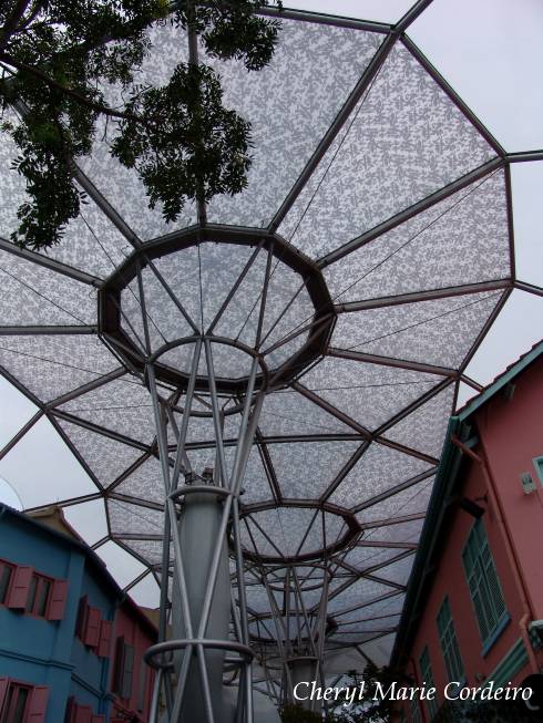 Clarke Quay canopies, Clarke Street, Singapore.