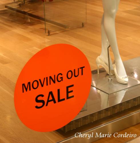 Moving out sale, Wisma Atria, Singapore.