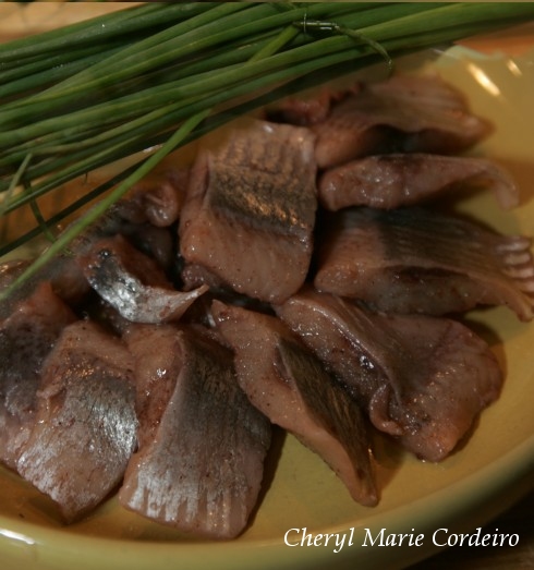 Herring and Spring leek, Swedish Midsummer meal.