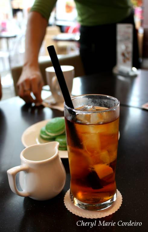 Iced lemon tea, Bakerzin, Jurong Point, Singapore.