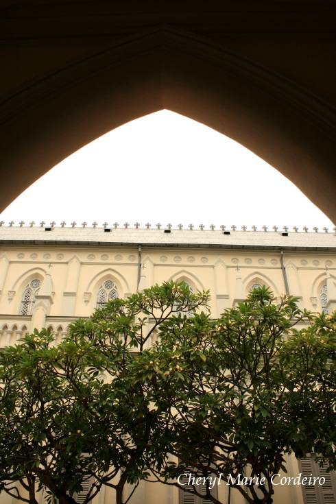 CHIJMES, view from a corridor, Singapore.