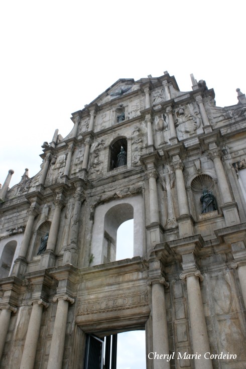 Facade to St. Paul's ruins, Macau.