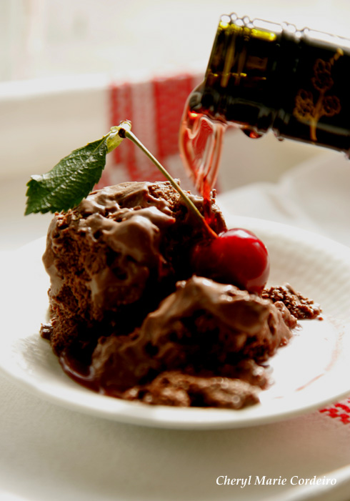 Cherry Chocolate ice-cream with Cherry Heering