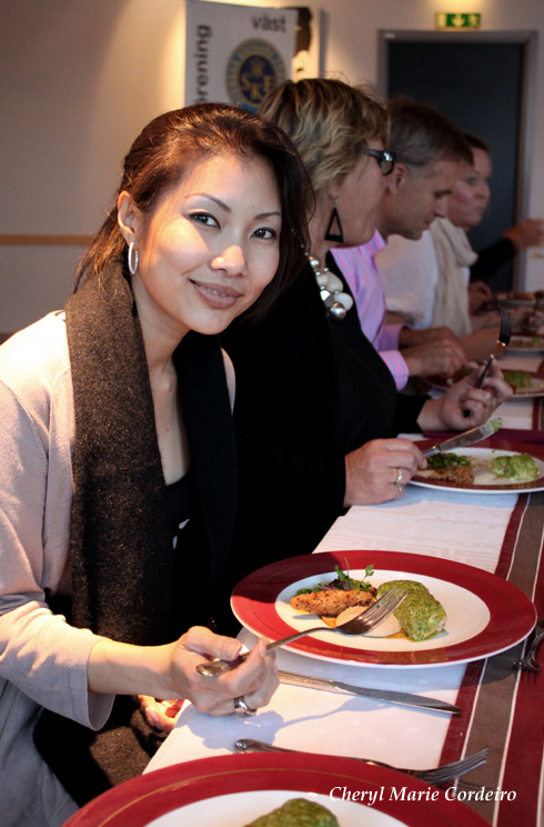 Cheryl Marie Cordeiro at Trubaduren with the Gothenburg Culinary Team, 2010.