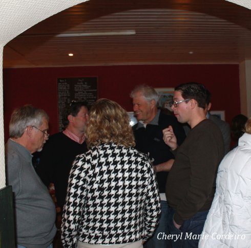 Jan-Erik Nilsson with Dan Berntsson during the break in the Potato Masterclass.