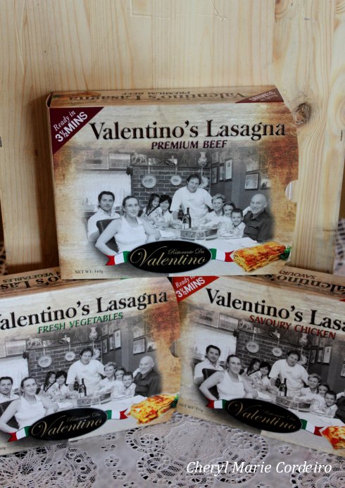 Valentino's packed lasagne, from the restaurant's kitchen.