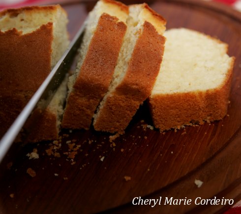 Lemon cardamon sugar cake or sponge cake.