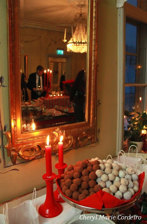 Dessert table at Råda Säteri.