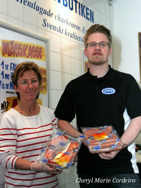 Making award winning sausages in western Sweden.