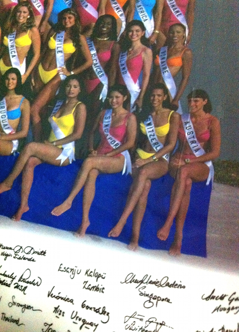 Cheryl Marie Cordeiro, Miss Universe 1999 signatures 598